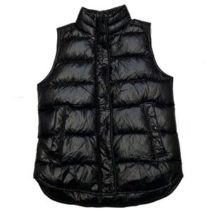 J Crew Black Puffer Vest